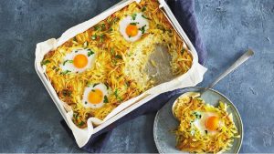 کاسرول سیب زمینی و تخم مرغ